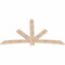 Ekena Millwork Alberta Smooth Timber Gable Bracket, Douglas Fir, 84"W x 49"H x 1 1/2"D x 5 1/2"F, 14/12 Pitch GBW084X49X0206ALB00SDF - alternate 2